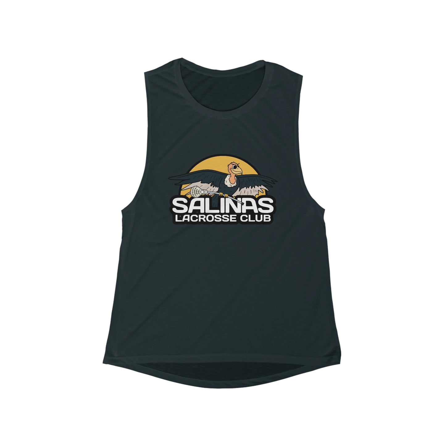 Women's Salinas Lacrosse Bella + Canvas Flowy Scoop Muscle Tank