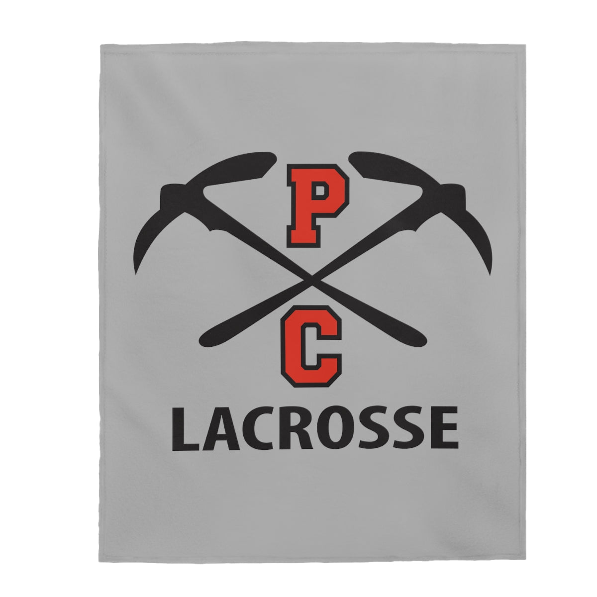 PCHS Boys Lacrosse Velveteen Plush Blanket