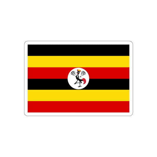 Uganda Lacrosse Flag Die-Cut Stickers