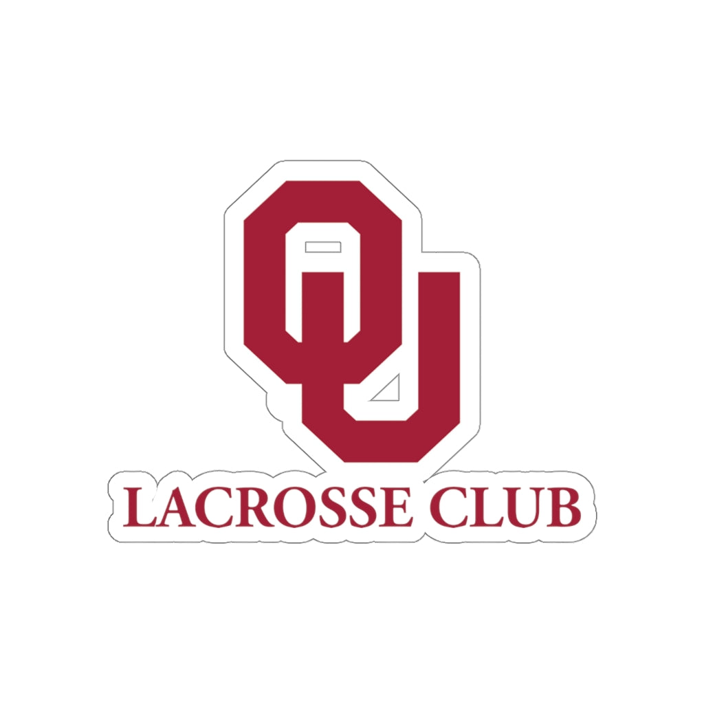 Oklahoma University Lacrosse Die-Cut Stickers