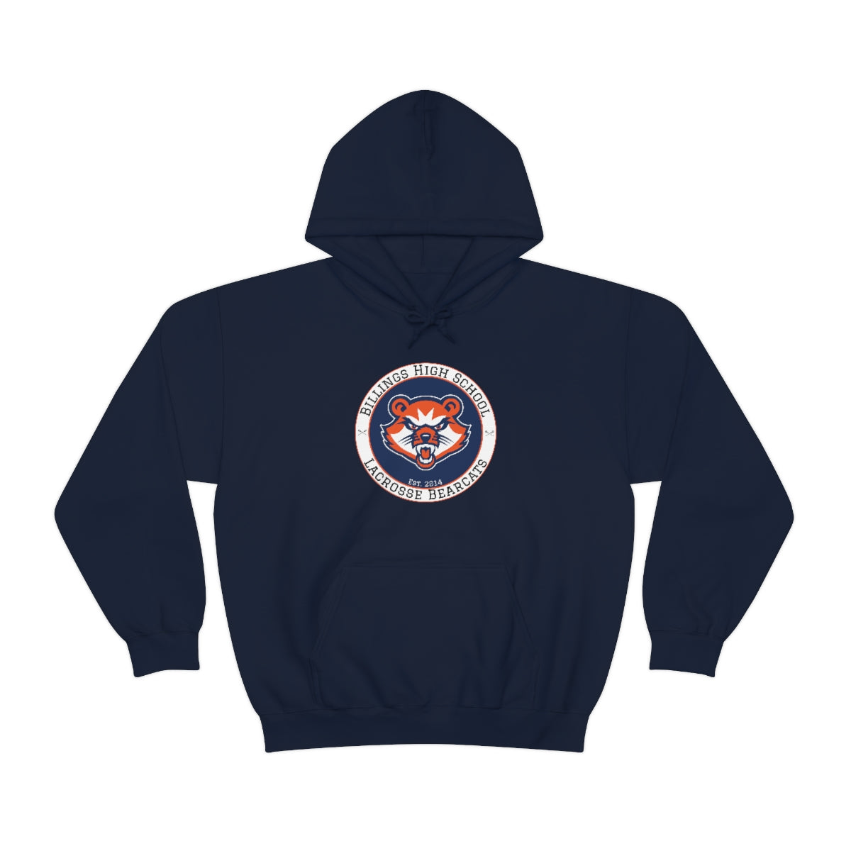 Adult Billings Bearcats Lacrosse Gildan Heavy Blend™ Hooded Sweatshirt