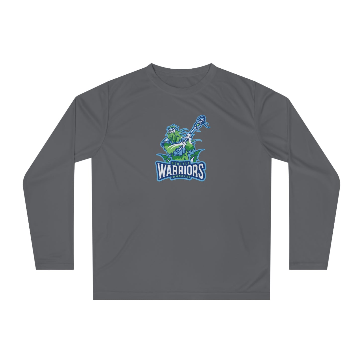Adult Seattle Warriors Lacrosse Performance Long Sleeve Shirt