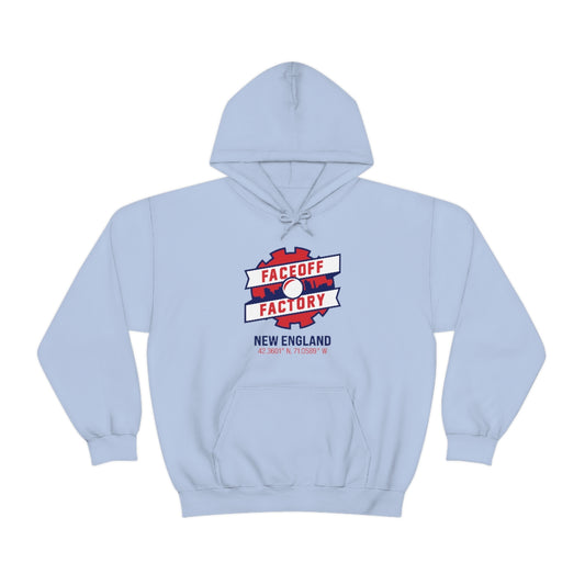 Adult Faceoff Factory Gildan Heavy Blend™ Hooded Sweatshirt - New England
