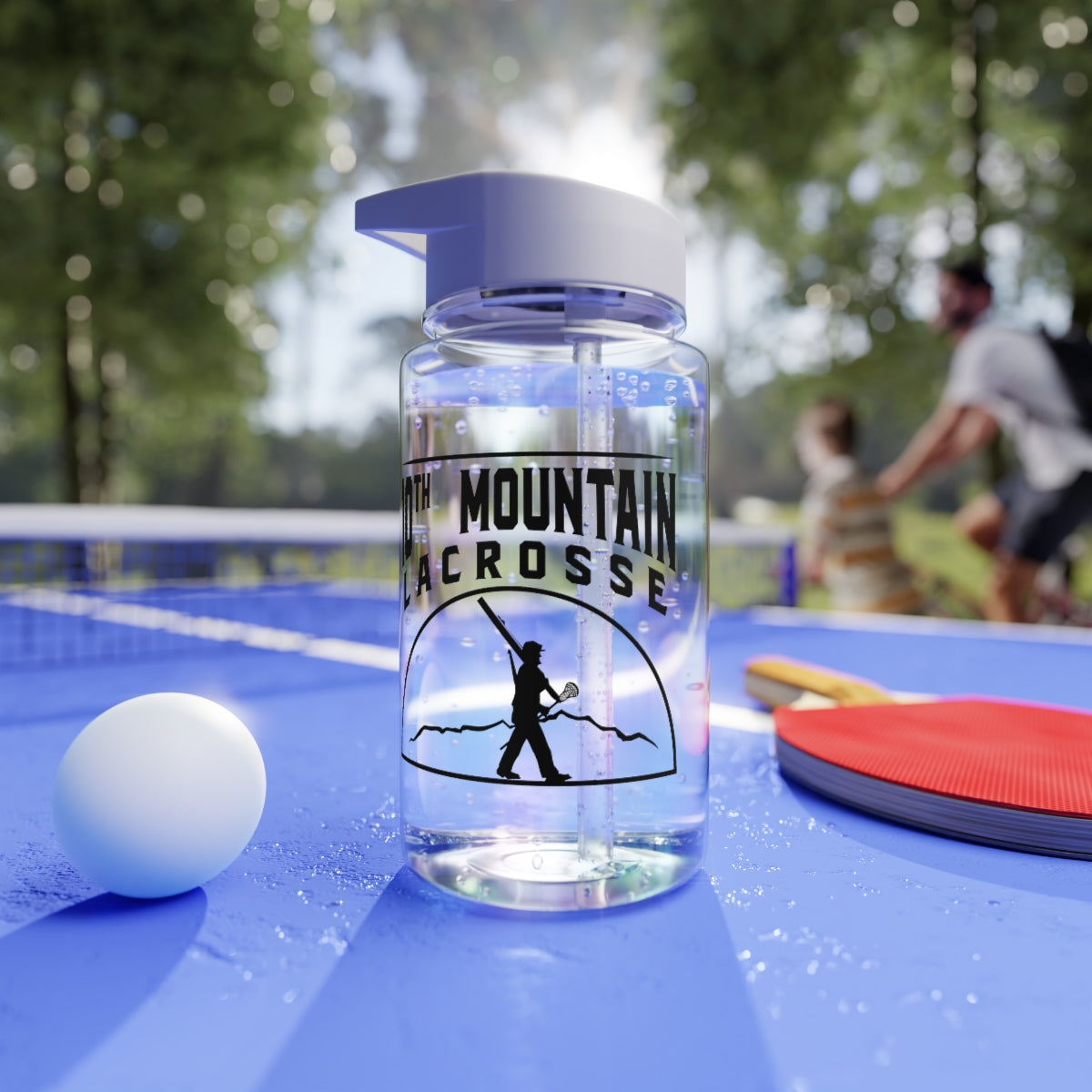 10th Mountain Lacrosse Tritan Water Bottle
