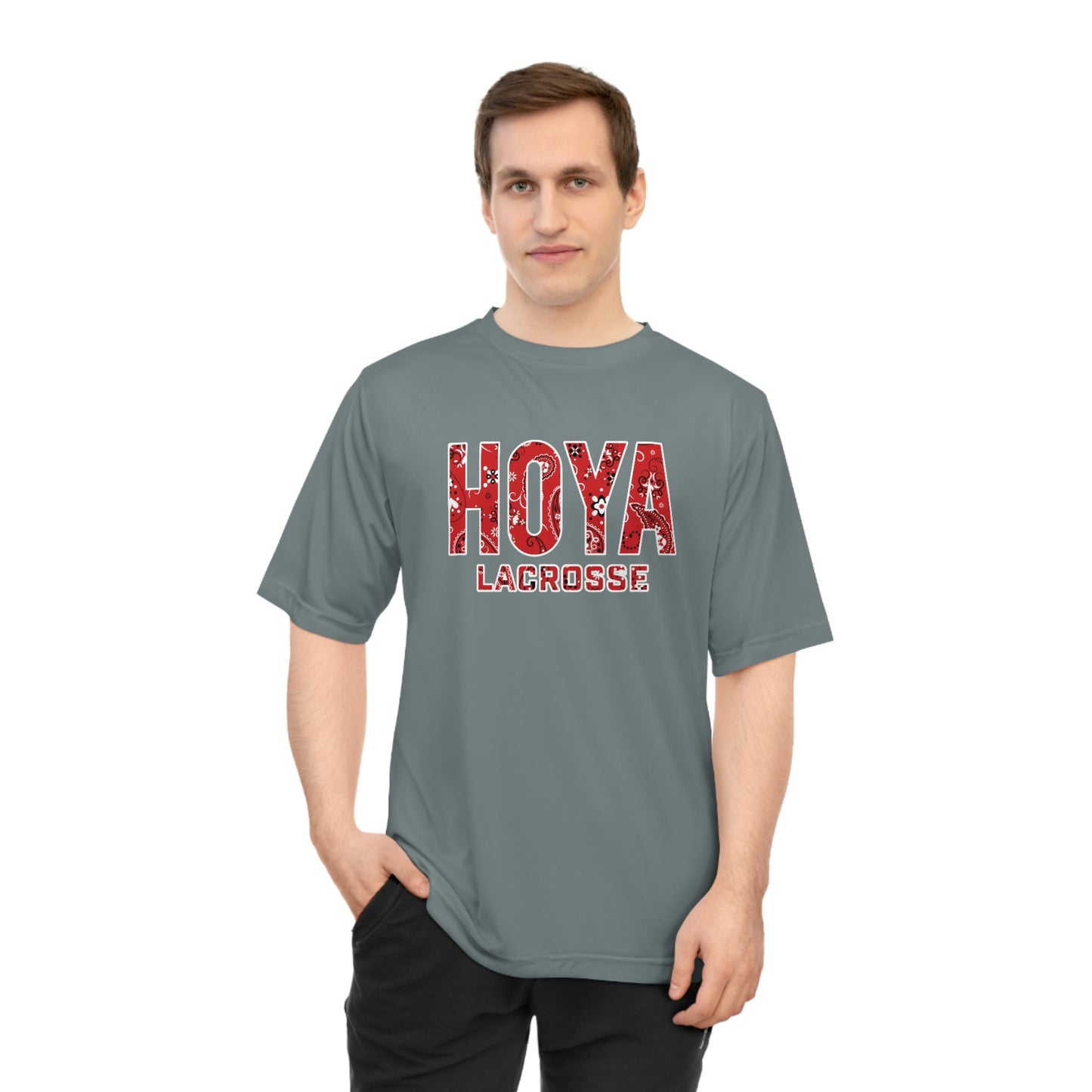 Adult Harrison Hoyas Lacrosse Team 365 Zone Performance T-shirt
