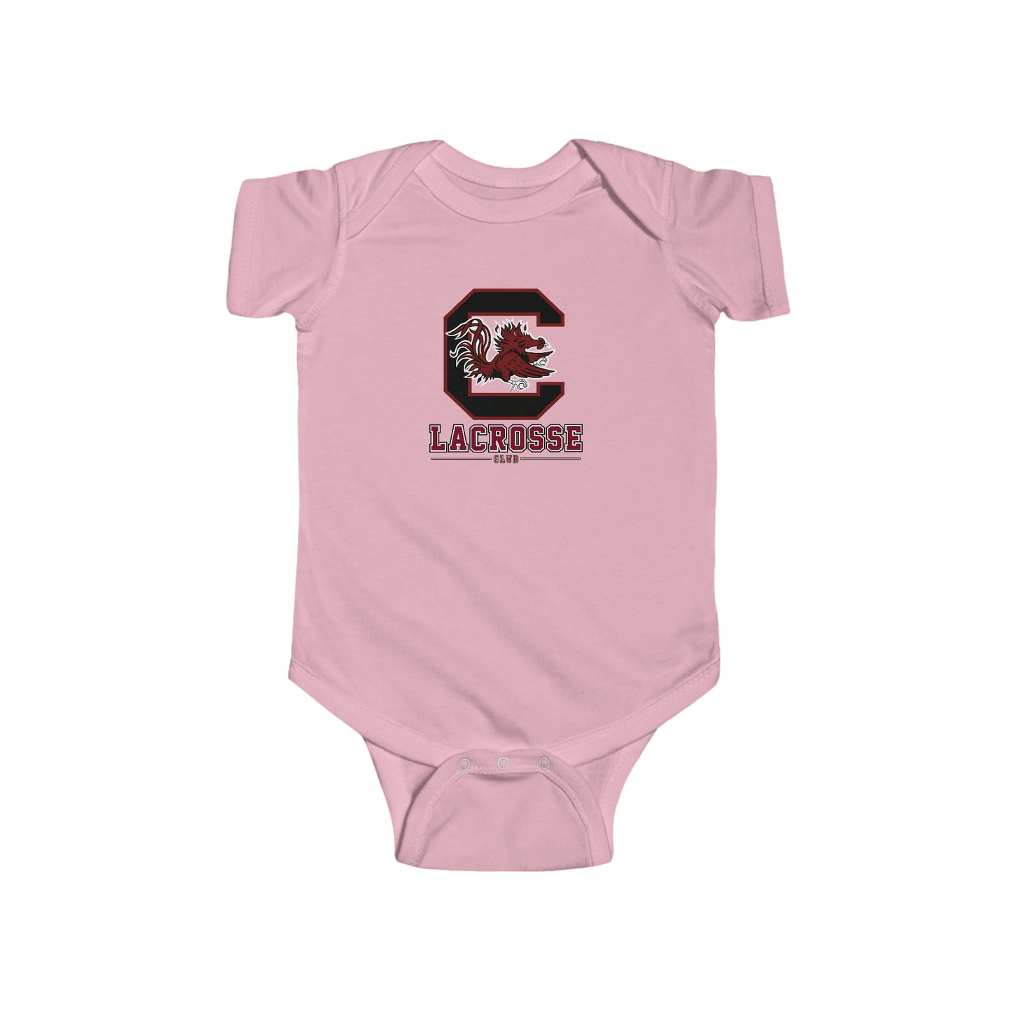 Infant Gamecocks Lacrosse Rabbit Skins Onesie