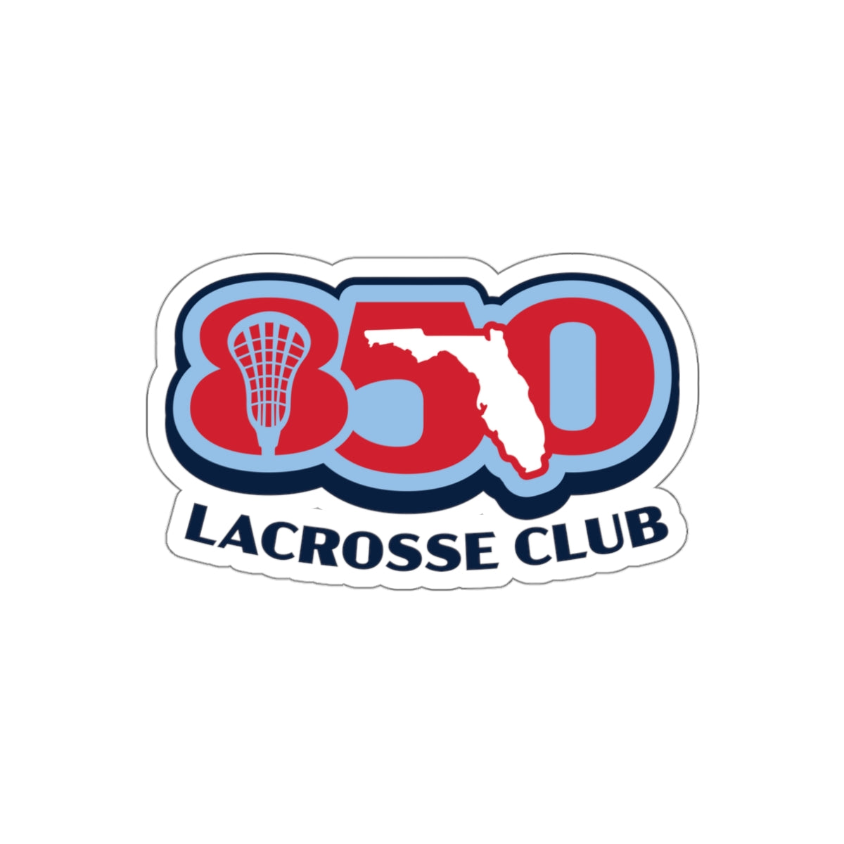 850 Lacrosse Die-Cut Sticker