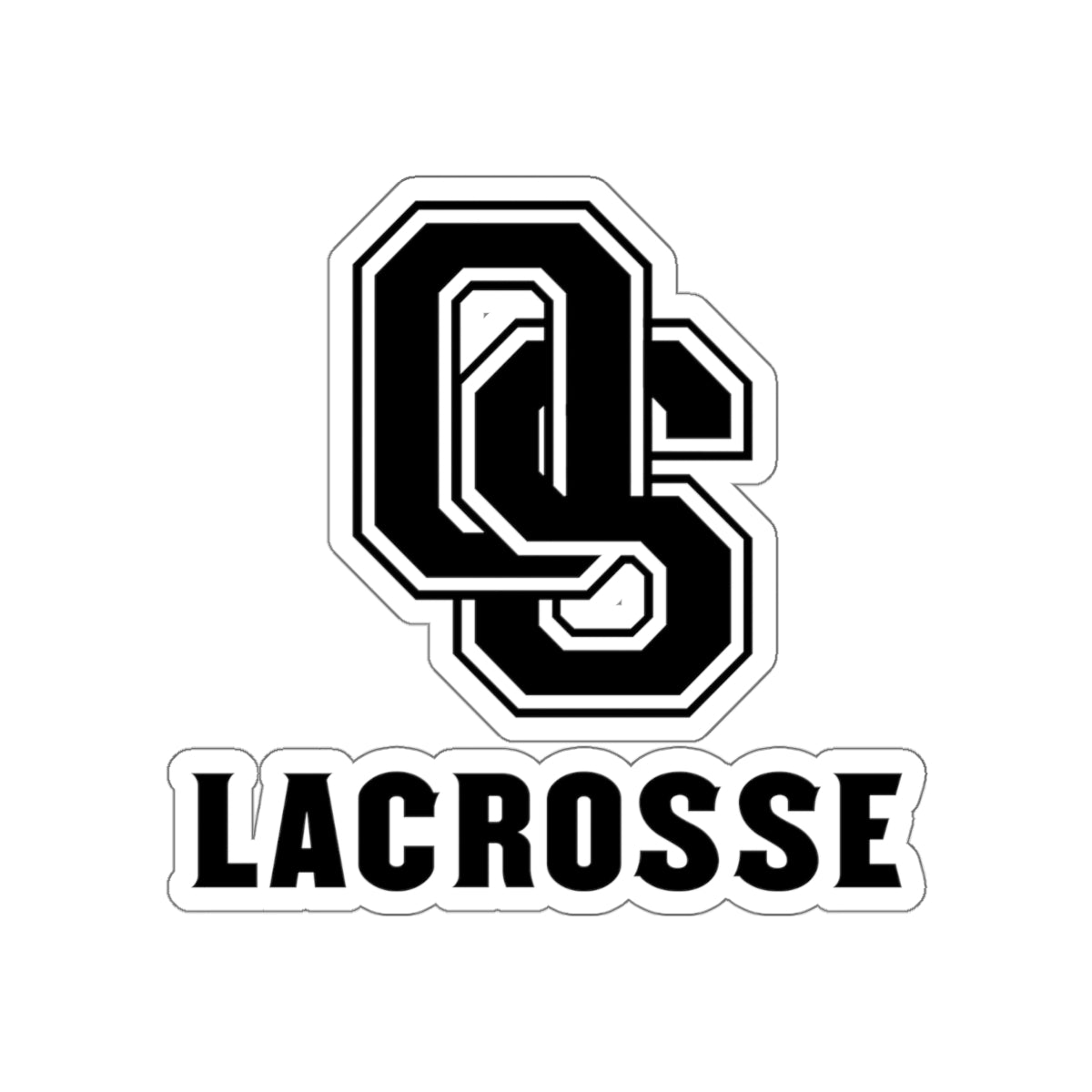 Old Saybrook Lacrosse Die-Cut Stickers