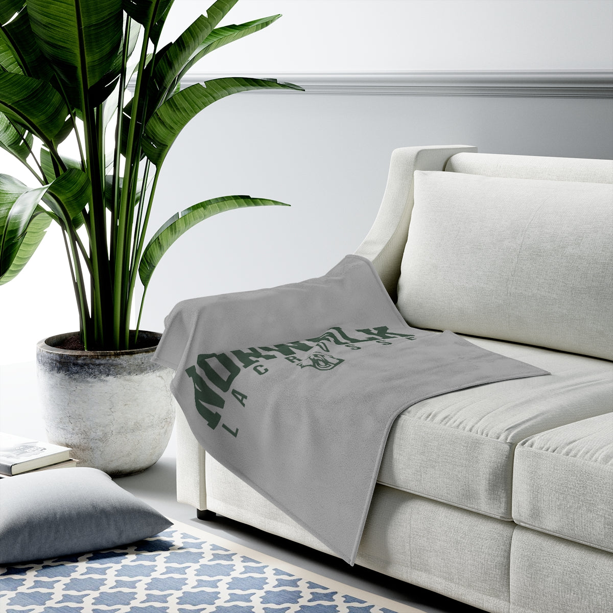 Norwalk Lacrosse Velveteen Plush Blanket