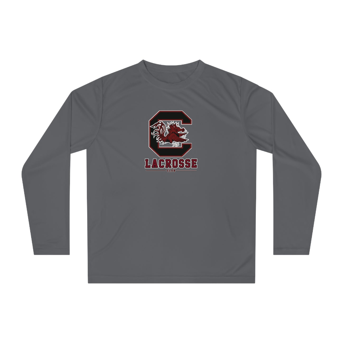 Adult Gamecocks Lacrosse Team 365 Performance Long Sleeve Shirt