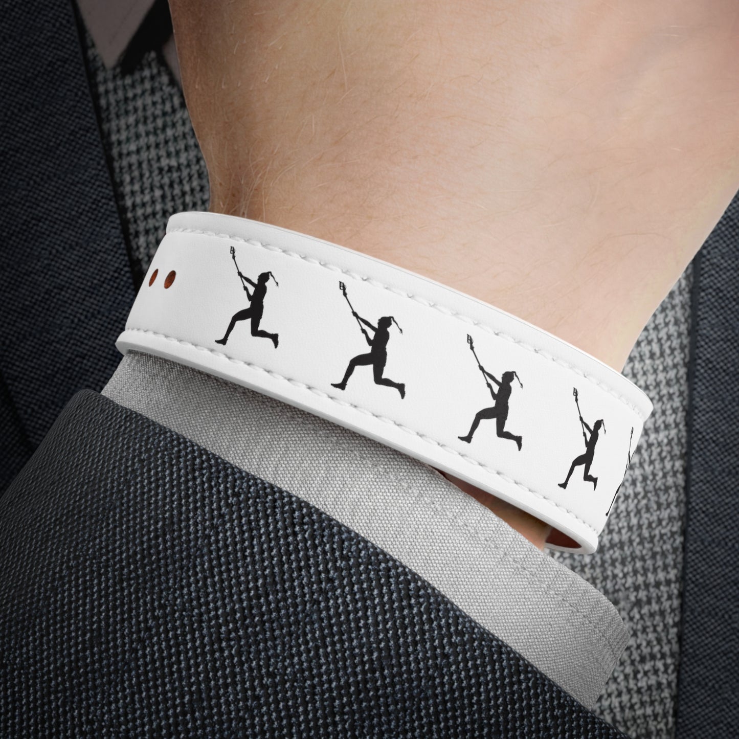 CNL Faux Leather Wristband