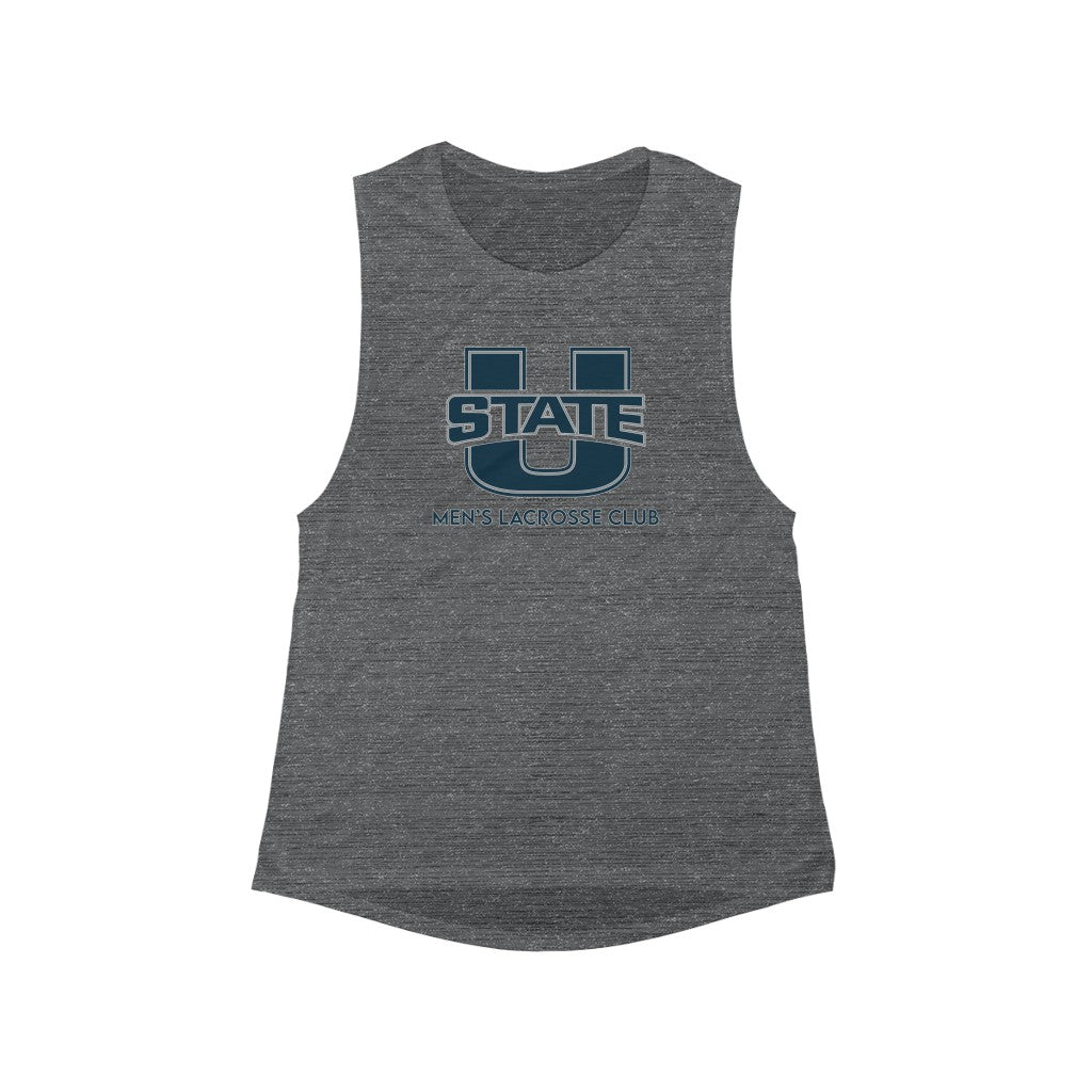Women's USU Lacrosse Flowy Scoop Sport Tank