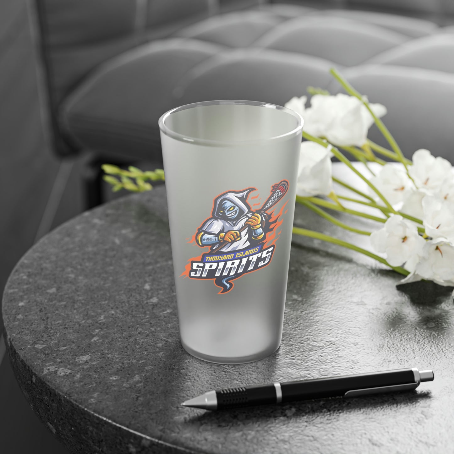 Thousand Islands Spirits Frosted Pint Glass