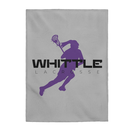 Whittle Lacrosse Velveteen Plush Blanket