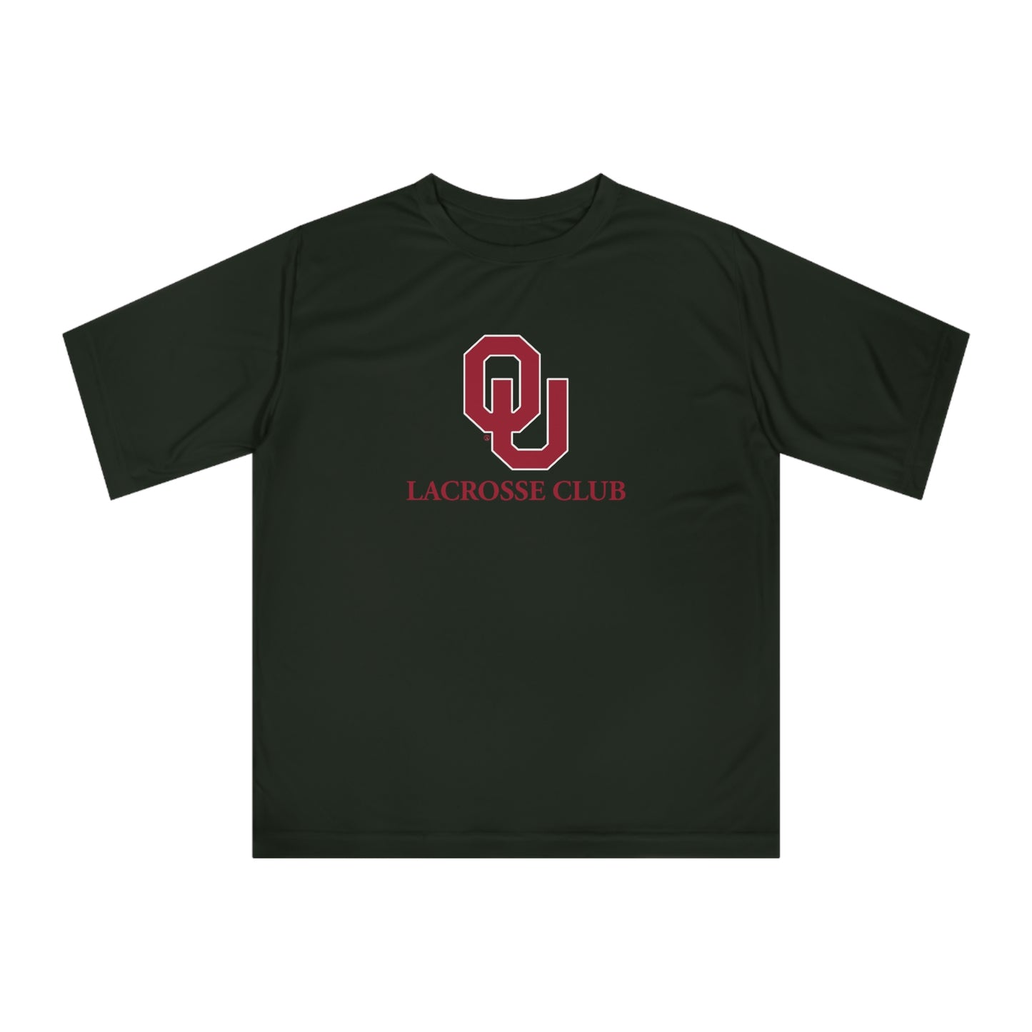 Adult Oklahoma University Lacrosse Team 365 Zone Performance T-shirt
