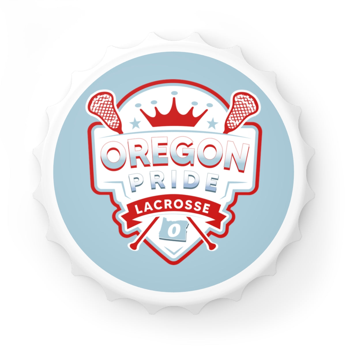 Oregon Pride Lacrosse Bottle Opener
