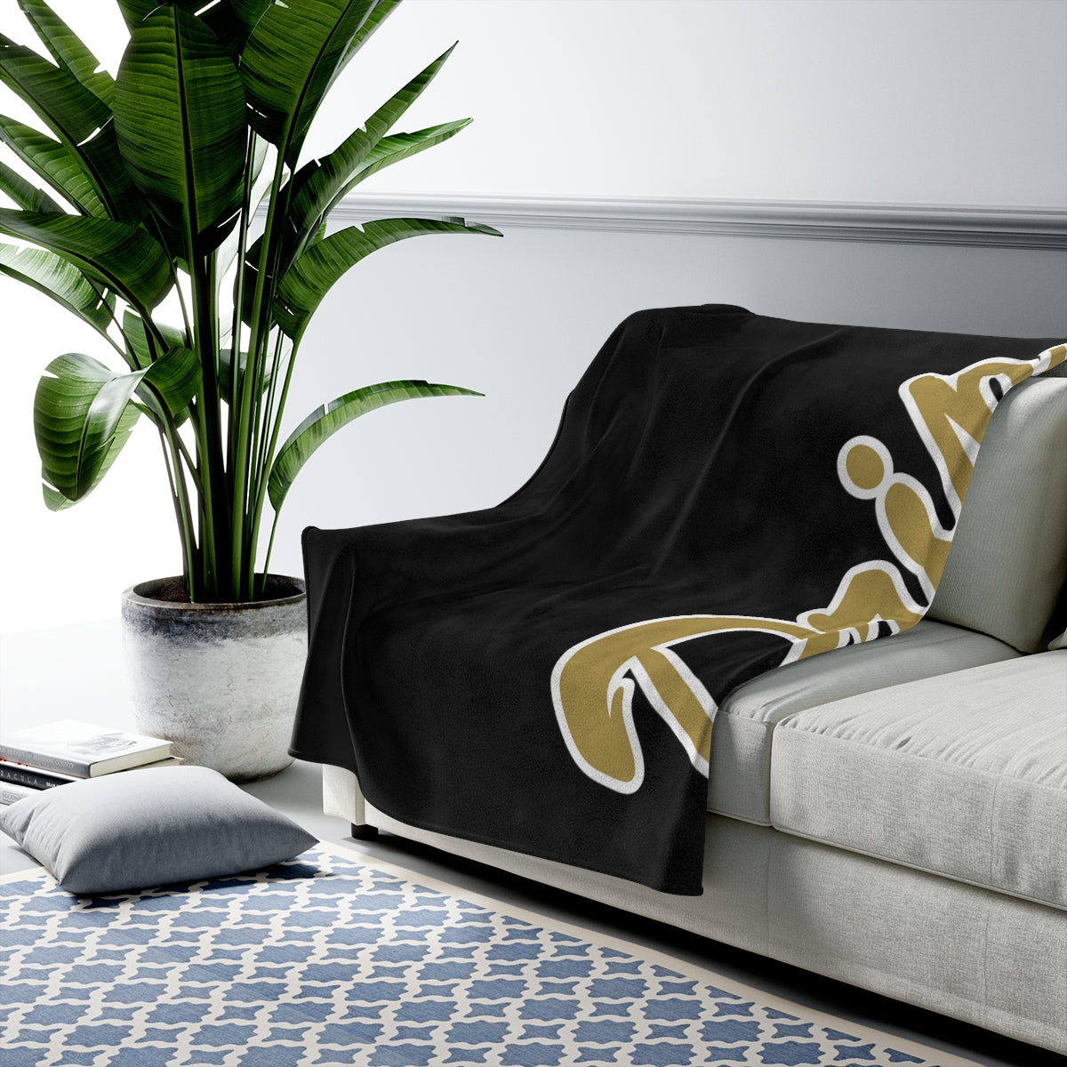 Drip Lacrosse Velveteen Plush Blanket