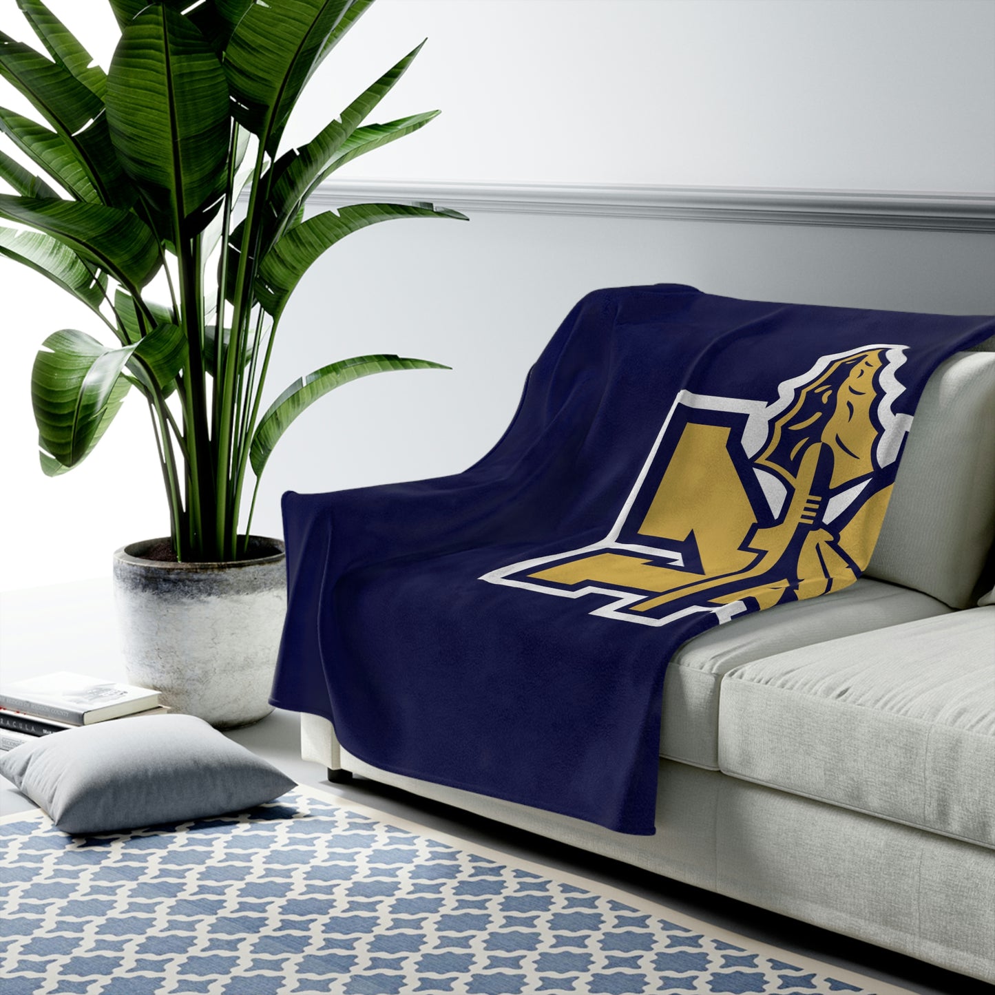 Keller Lacrosse Velveteen Plush Blanket