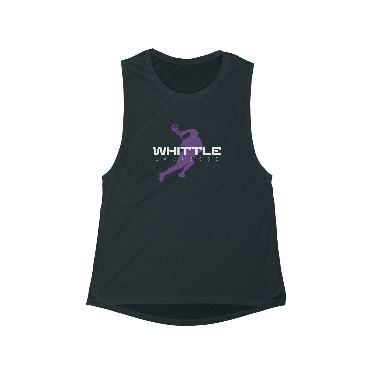 Women's Whittle Lacrosse Bella + Canvas Flowy Scoop Muscle Tank