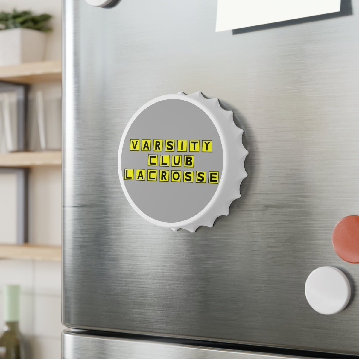 Varsity Club Lacrosse Bottle Opener - Waffle