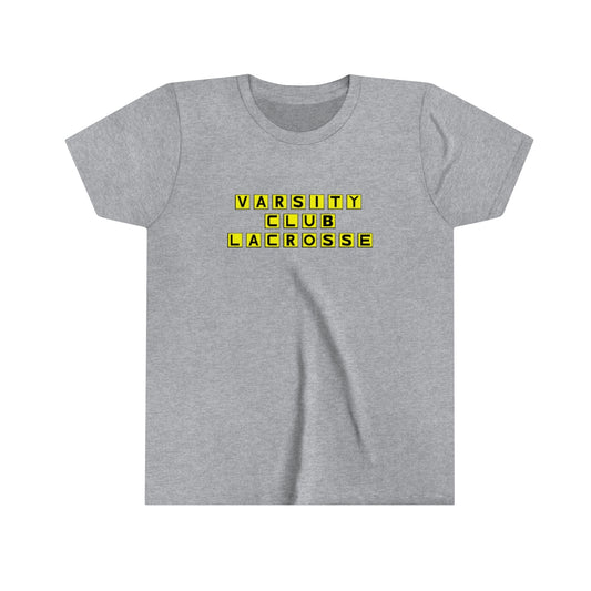 Youth Varsity Club Lacrosse Bella + Canvas Short Sleeve Tee - Waffle