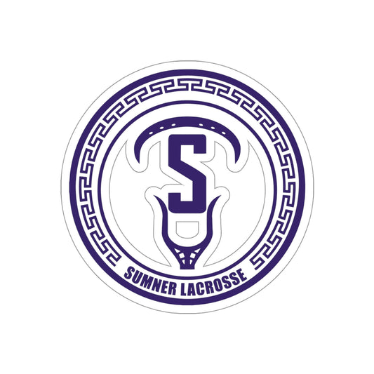 Sumner Spartans Lacrosse Die-Cut Stickers