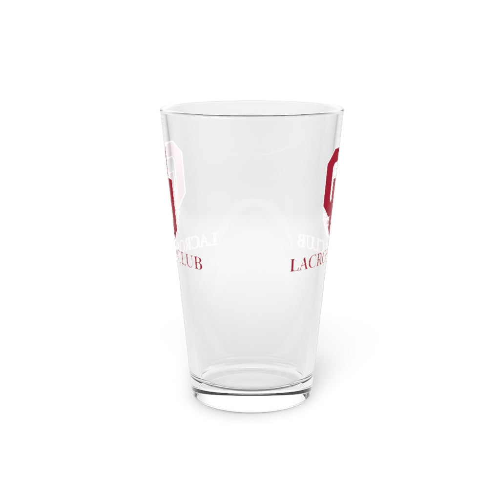 Oklahoma University Lacrosse Pint Glass - 16oz