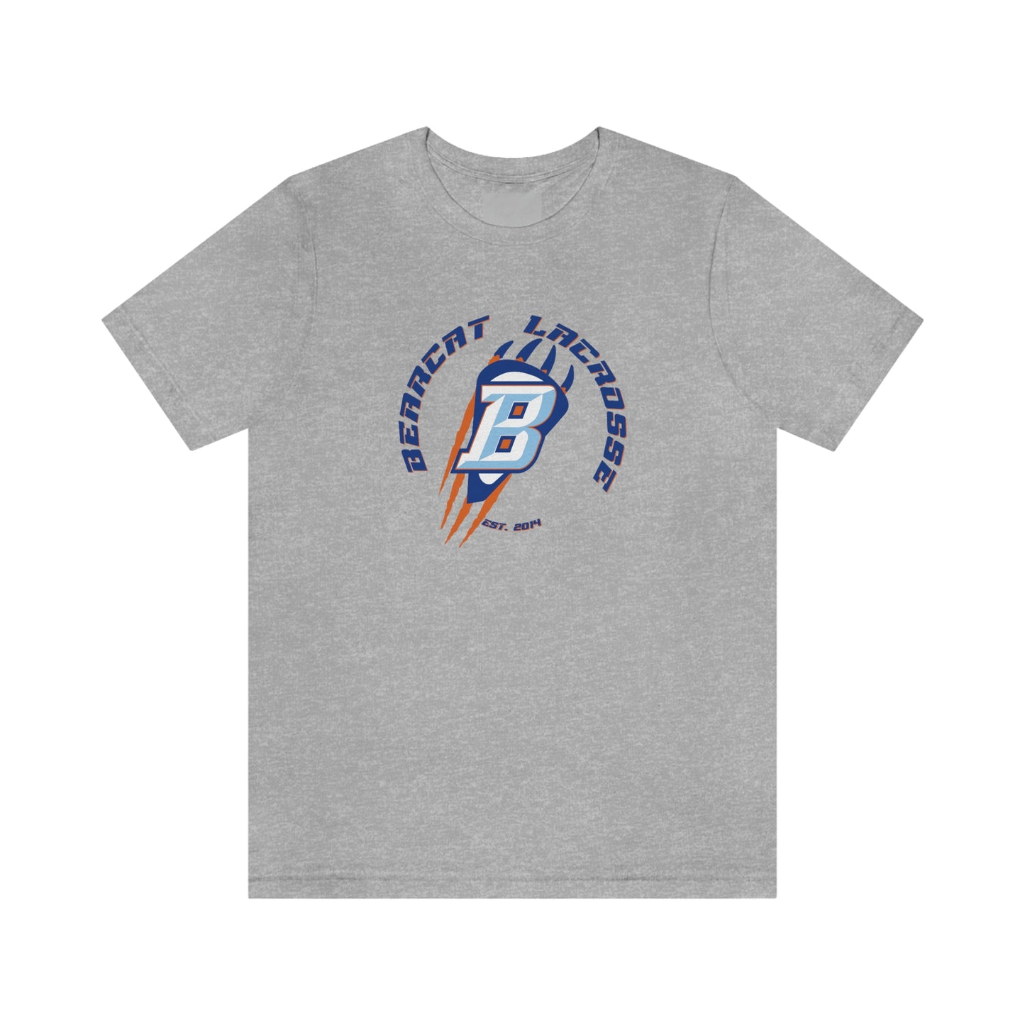 Adult Billings Bearcats Lacrosse Bella + Canvas Short Sleeve Cotton Tee