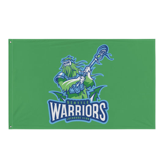 Seattle Warriors Lacrosse Wall Flag