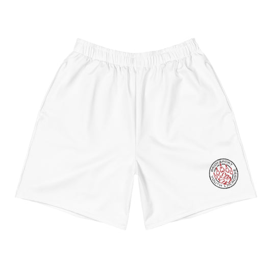 Men's Athletic Long Shorts - White