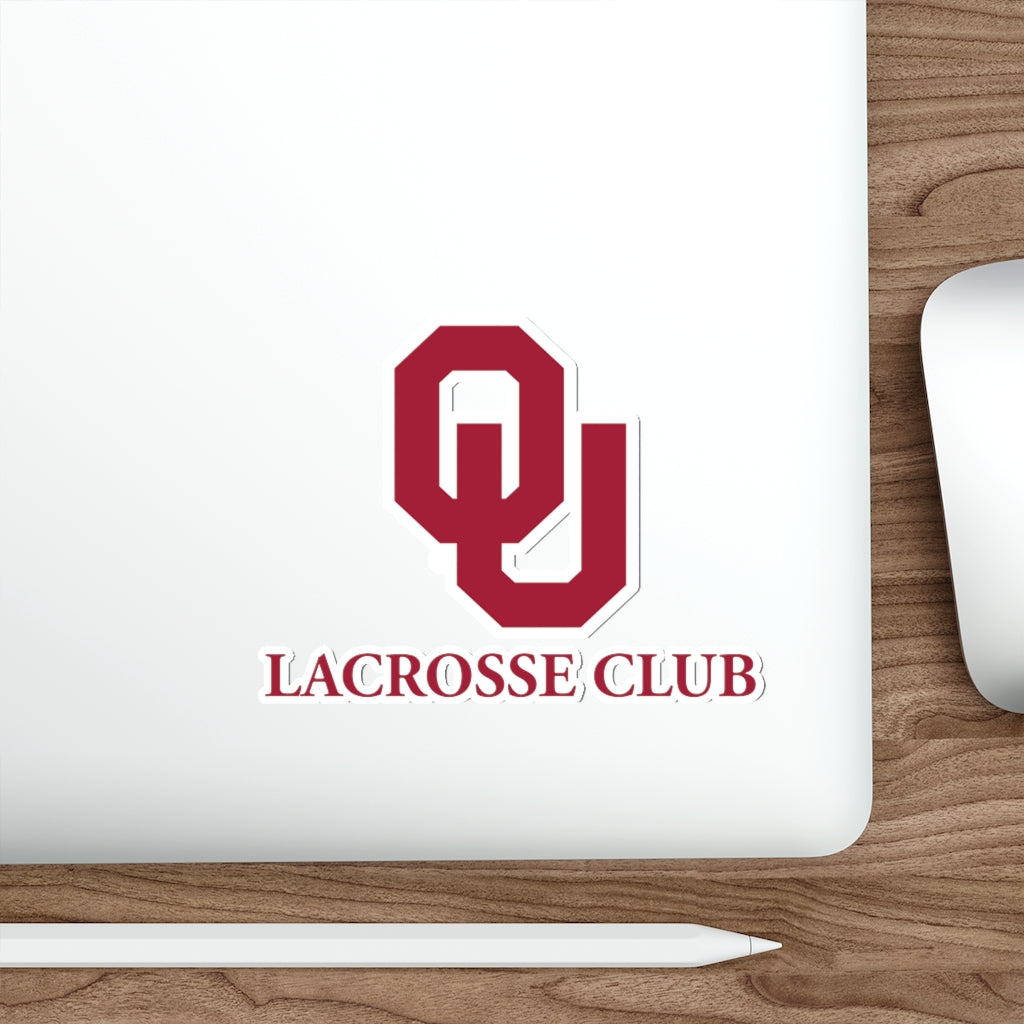 Oklahoma University Lacrosse Die-Cut Stickers