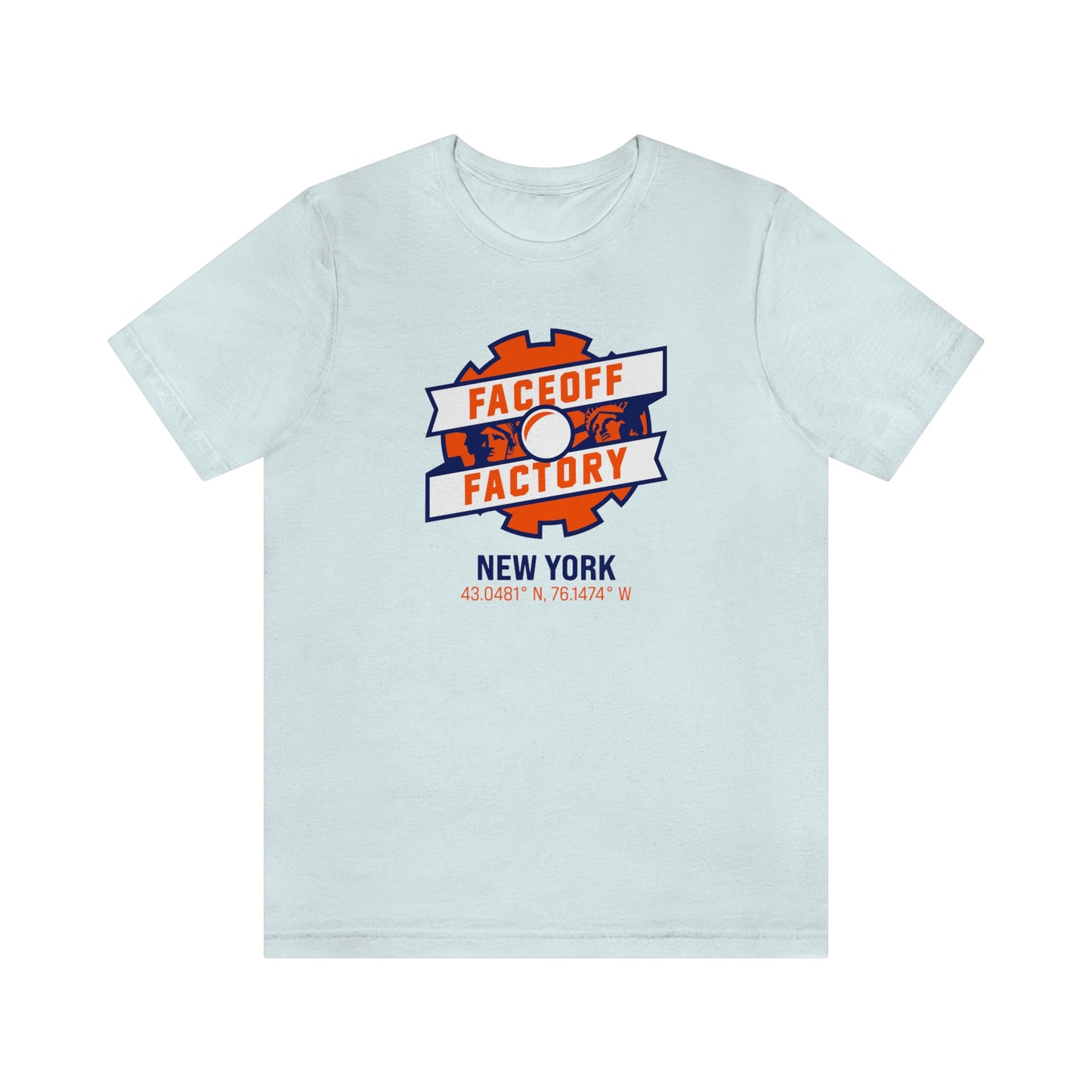 Adult Faceoff Factory Bella + Canvas Short Sleeve Cotton Tee - New York