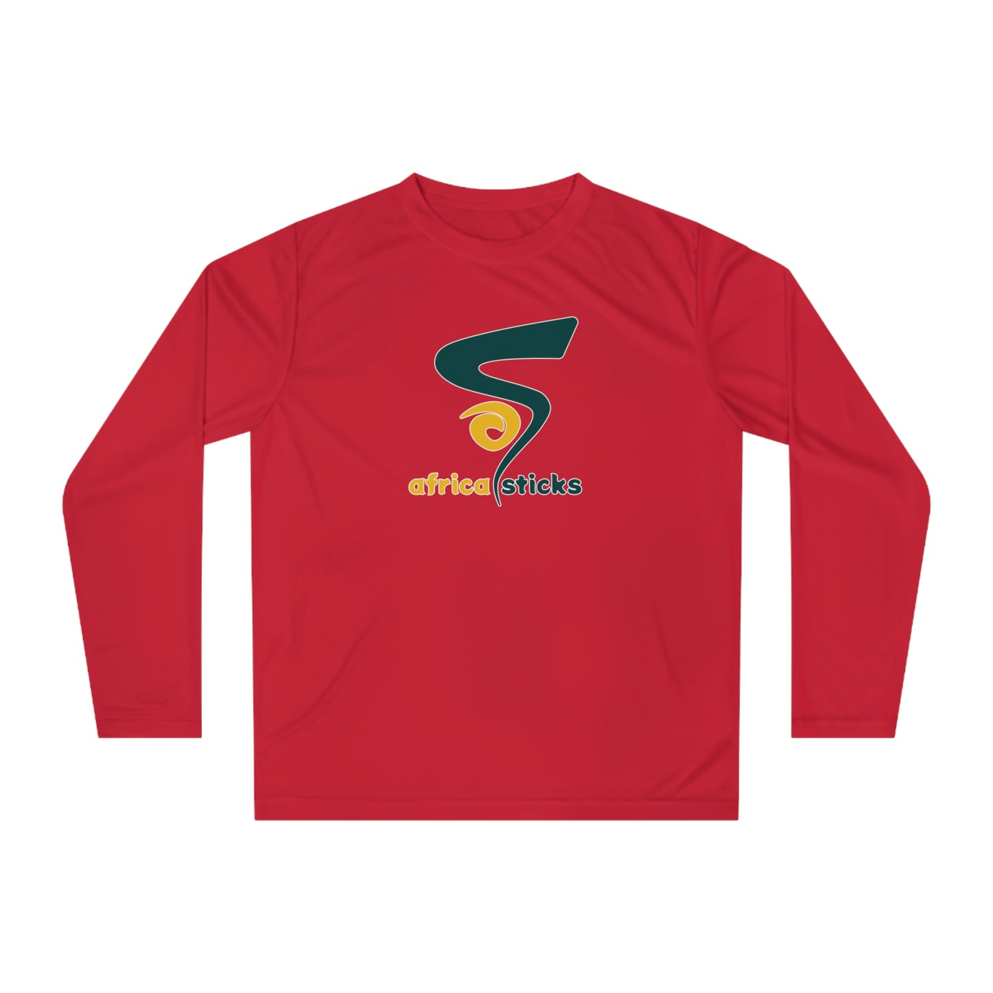 Adult Africa Sticks Team 365 Performance Long Sleeve Shirt