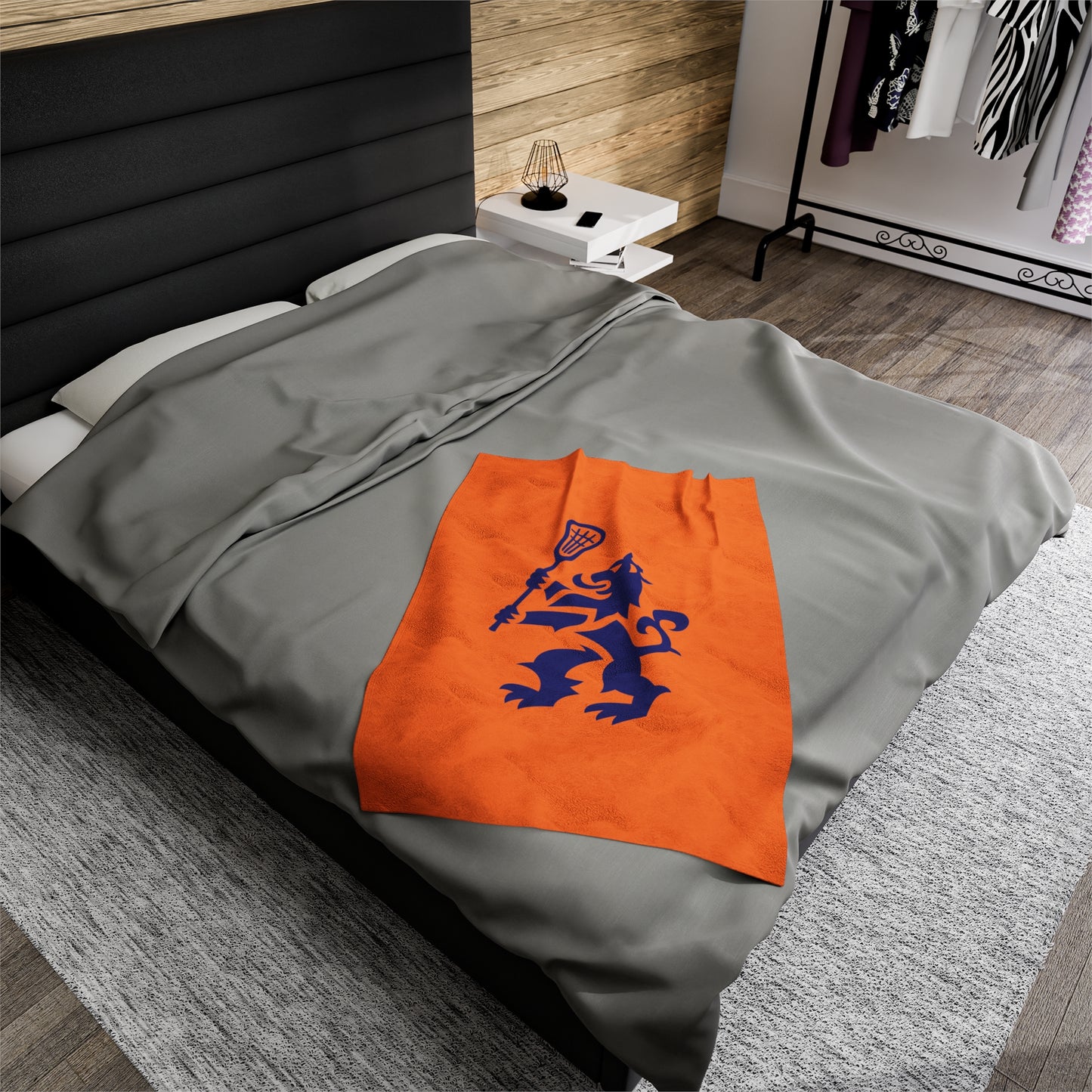 Netherlands Lacrosse Velveteen Plush Blanket