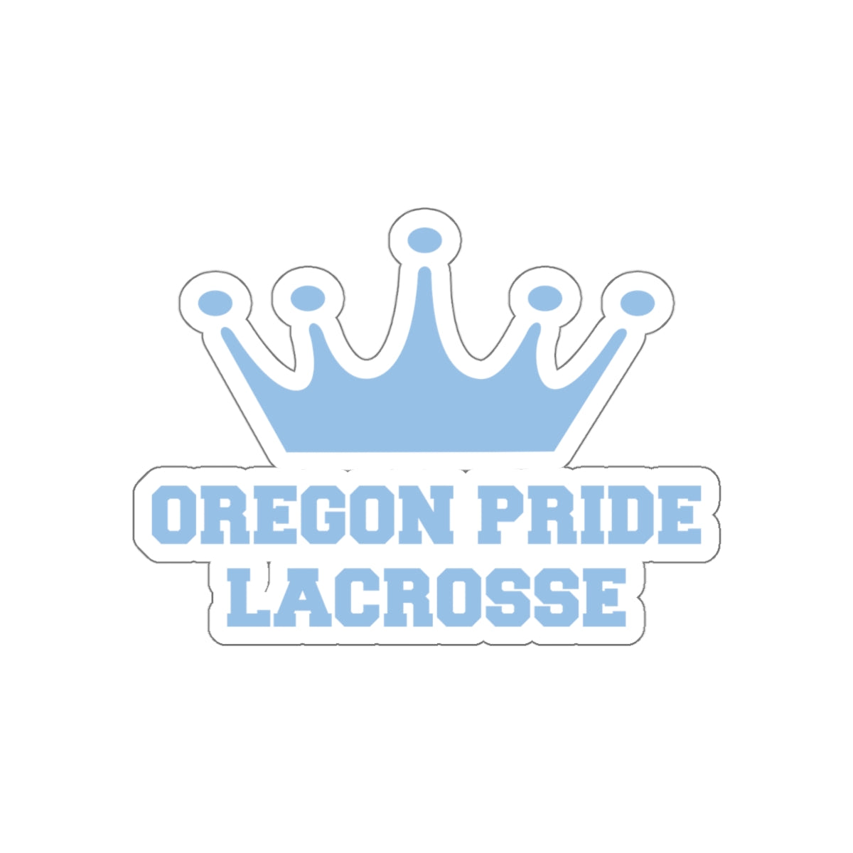 Oregon Pride Lacrosse Die-Cut Stickers