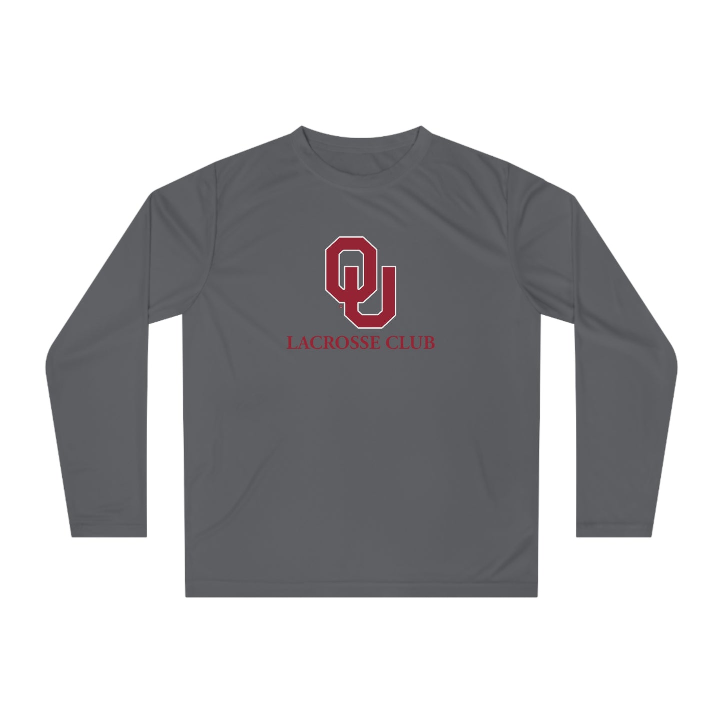 Adult Oklahoma University Lacrosse 365 Performance Long Sleeve Shirt