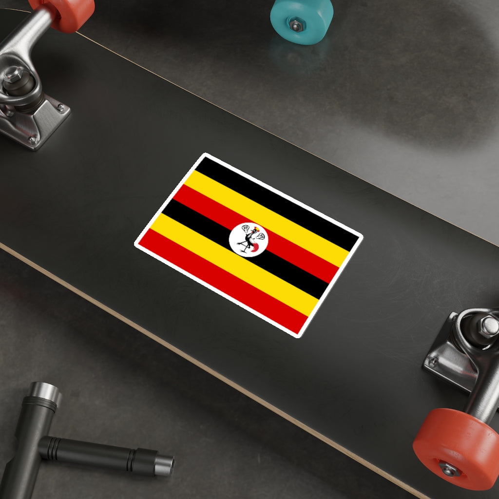 Uganda Lacrosse Flag Die-Cut Stickers