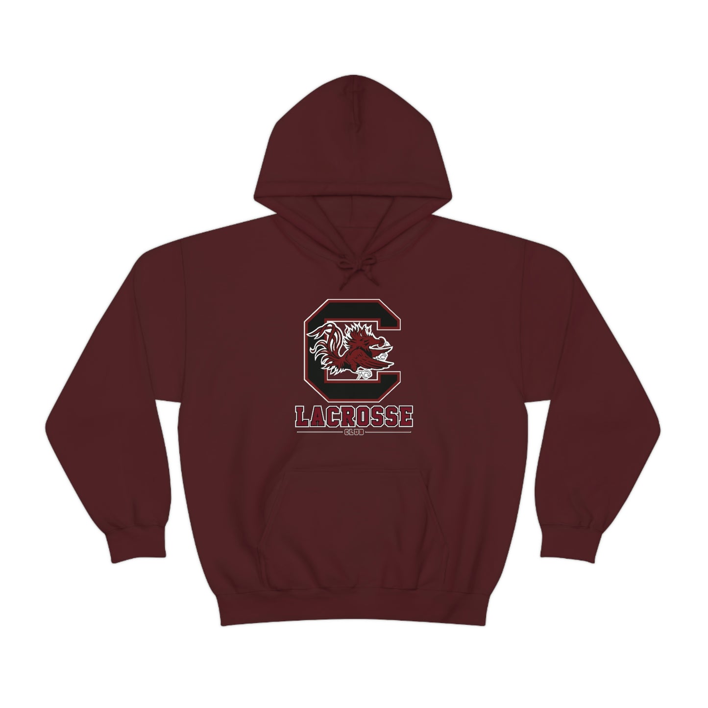Adult Gamecocks Lacrosse Gildan Heavy Blend Hoodie