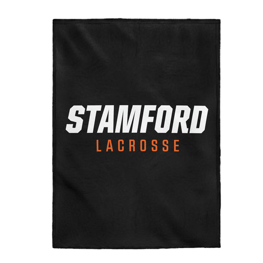 Stamford Lacrosse Velveteen Plush Blanket