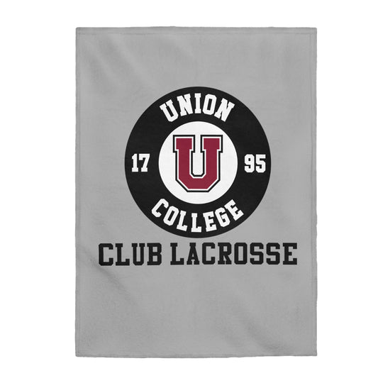 Union Club Lacrosse Velveteen Plush Blanket
