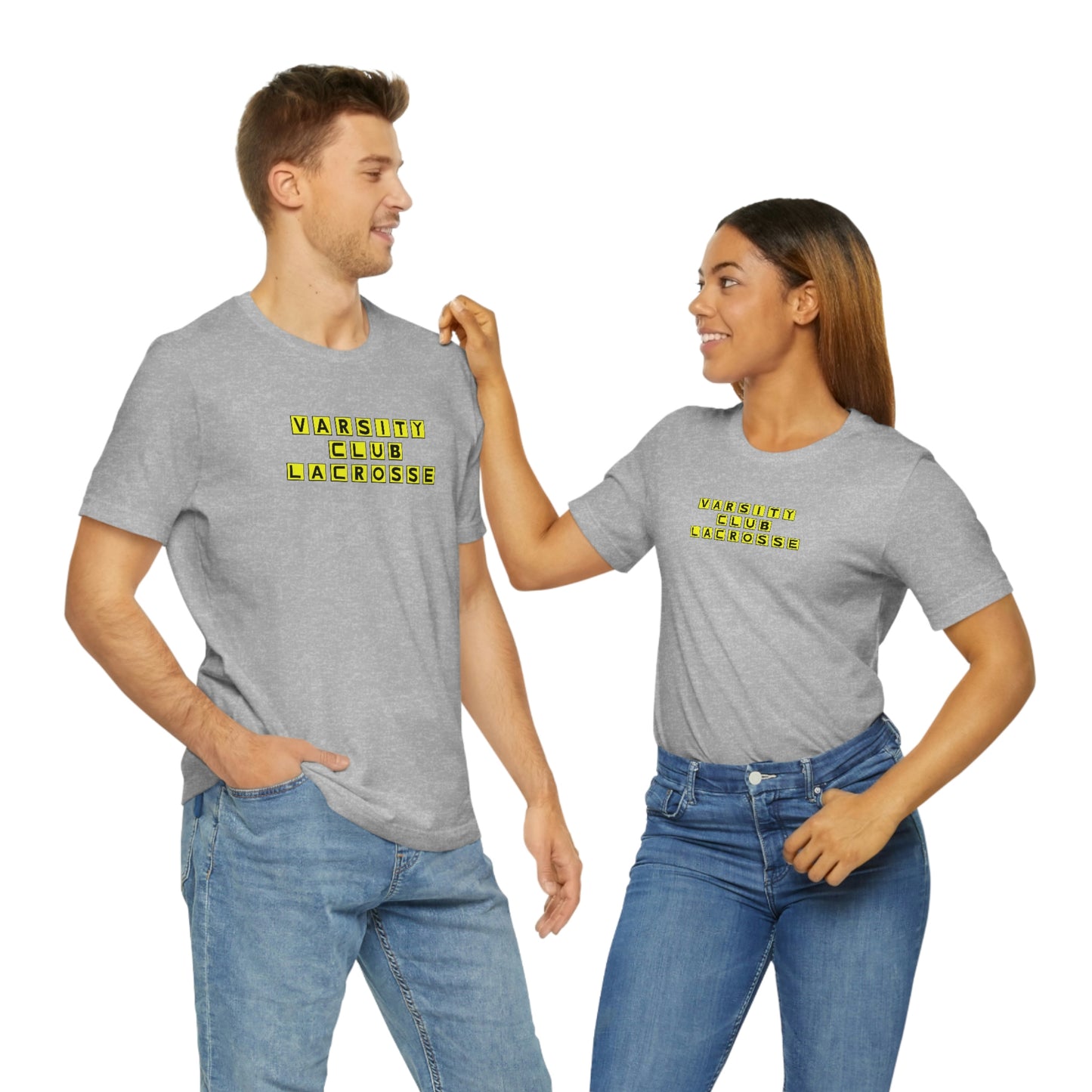 Adult Varsity Club Lacrosse Bella + Canvas Short Sleeve Cotton Tee - Waffle