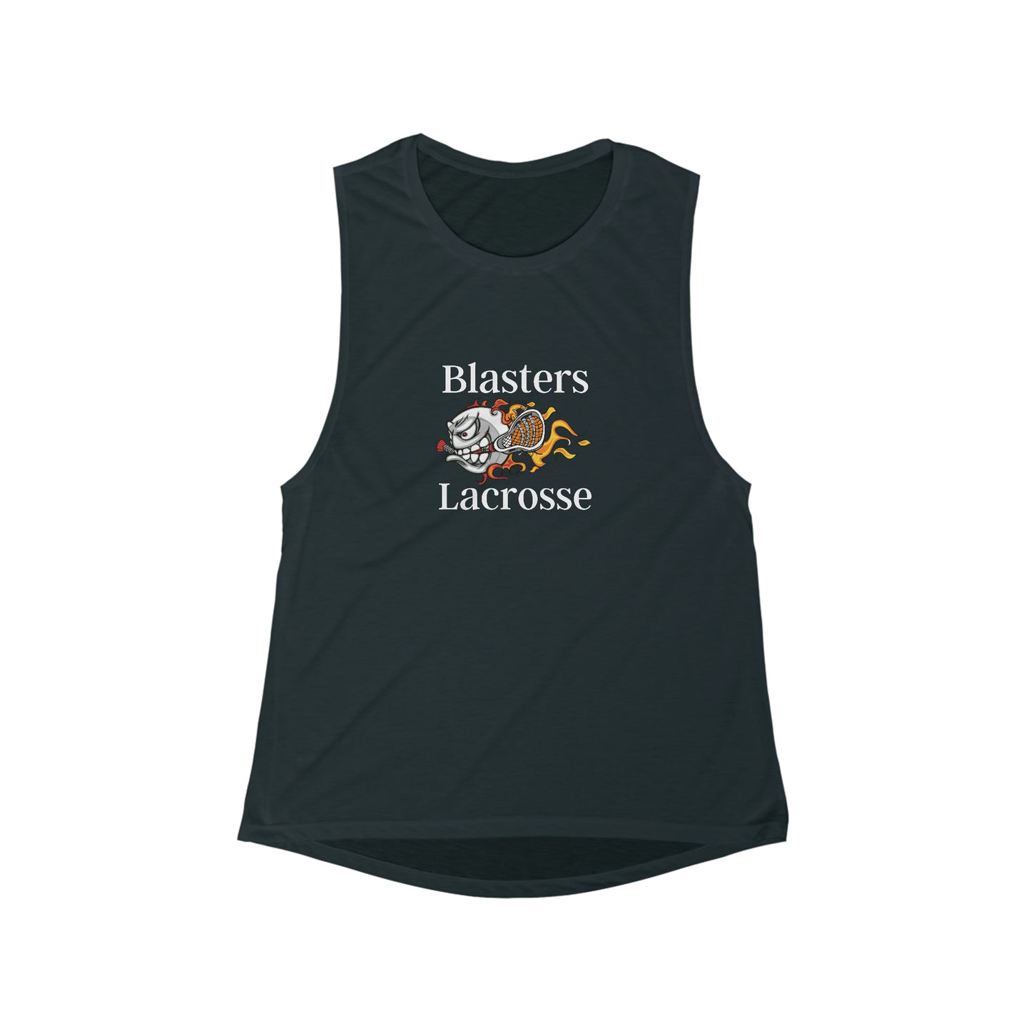 Women's Blasters MS Lacrosse Bella + Canvas Flowy Scoop Muscle Tank