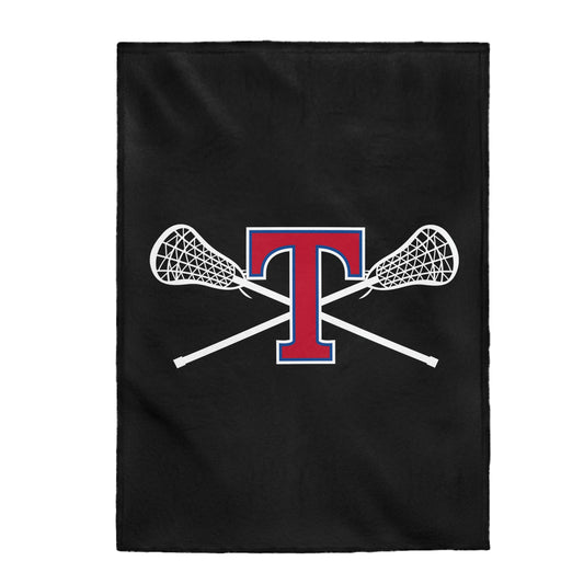 TMHS Lacrosse Velveteen Plush Blanket