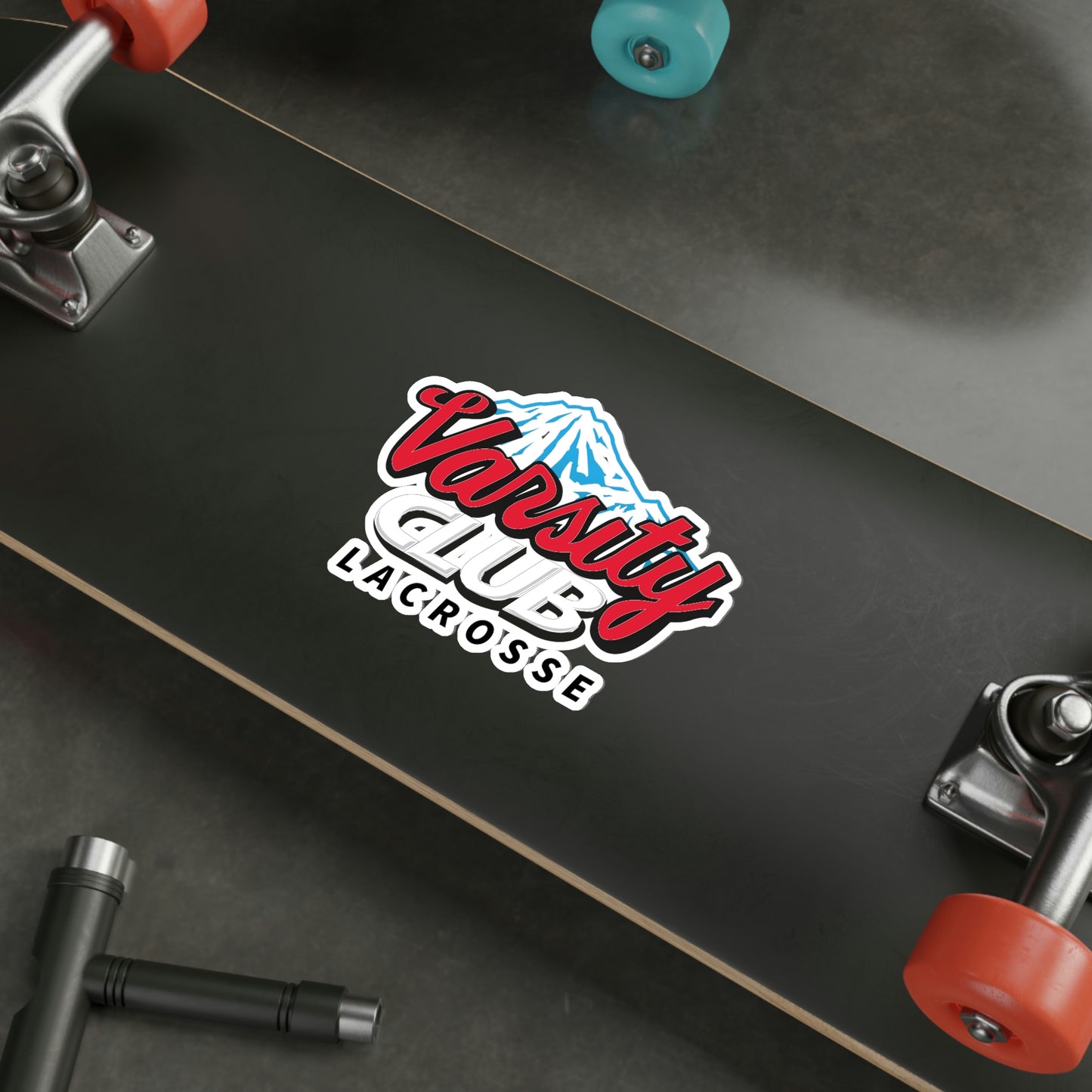 Varsity Club Lacrosse Die-Cut Stickers