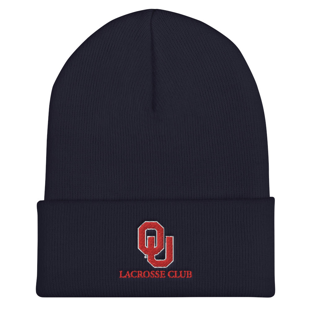 OU Lacrosse Cuffed Beanie