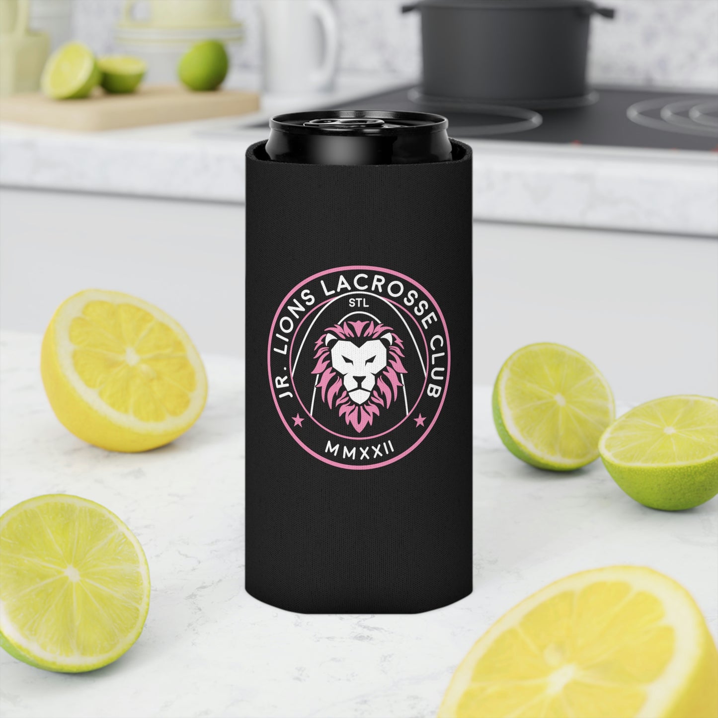 Jr. Lions Lacrosse Can Cooler 3-pack