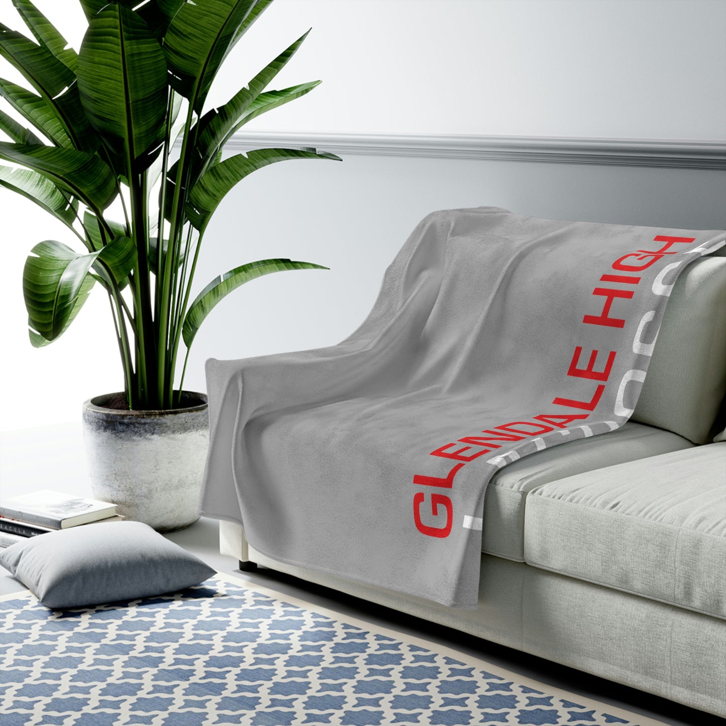 Glendale HS Lacrosse Velveteen Plush Blanket