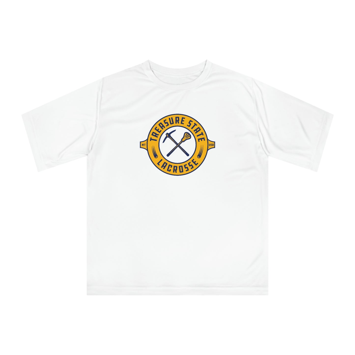 Adult Treasure State Lacrosse Team 365 Zone Performance T-shirt