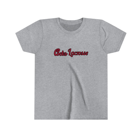 Youth Gamecocks Lacrosse Bella + Canvas Short Sleeve Tee