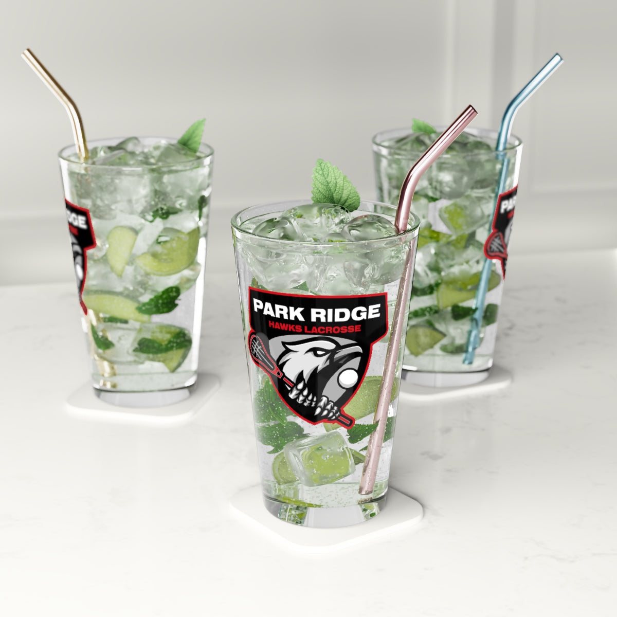 Park Ridge Lacrosse Pint Glass - 16oz